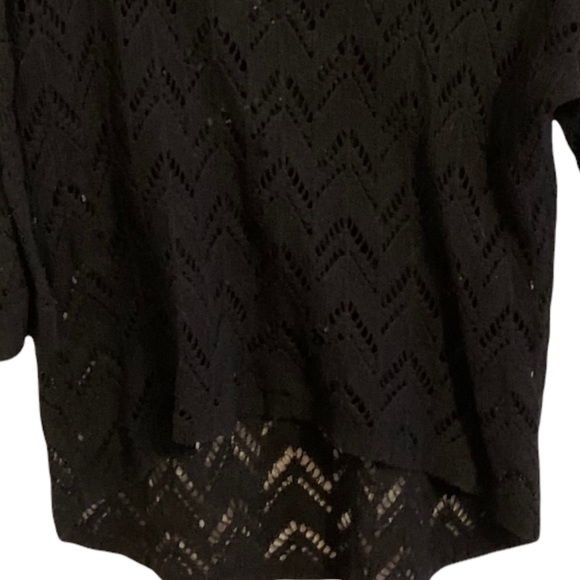 High low hem chevron open knit sweater! - Picture 2 of 2
